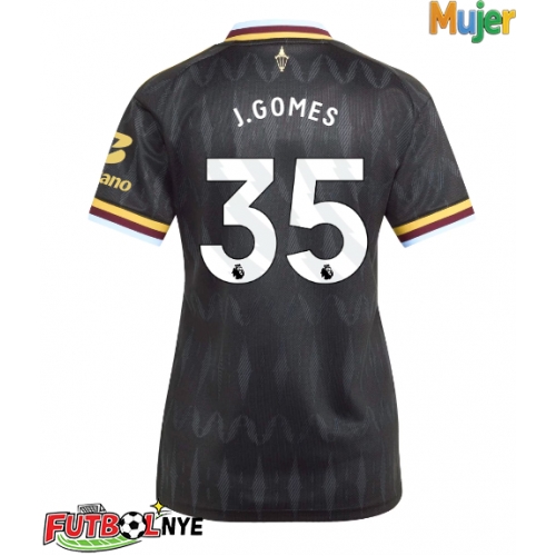 Camiseta Aston Villa Joao Gomes #35 Visitante Equipación para mujer 2026-27 manga corta
